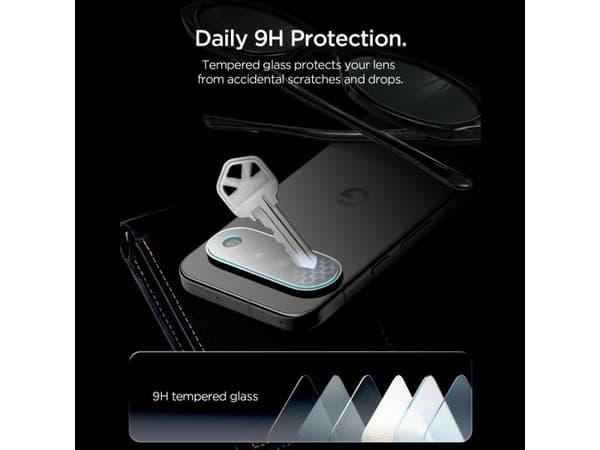 Spigen Optik EZ Fit, Google, Pixel 11, Dammresistent, Reptålig, Transparent, 2 styck