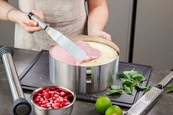 GEFU PRIMELINE, Glasurspade, Sort, Rustfritt stål, Plast, Rustfritt stål, Plast, Rustfritt stål, Rustfritt stål, Hengeløkke
