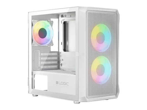 Logic Concept LOGIC PORTOS ARGB MINI USB 3.0-fodral VIT DATORFODRAL
