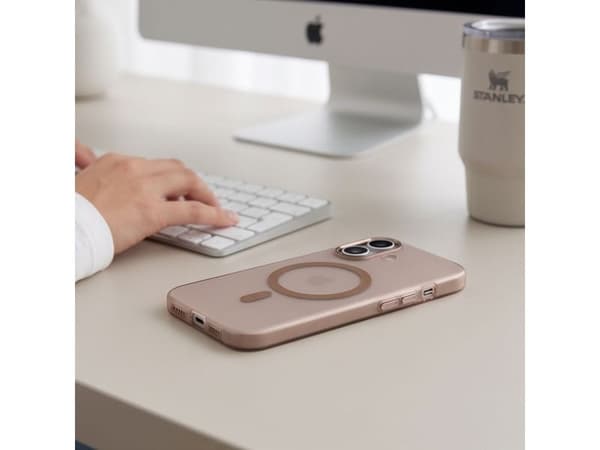 Tech-Protect MagZero MagSafe case for iPhone 17 - beige-brown matte