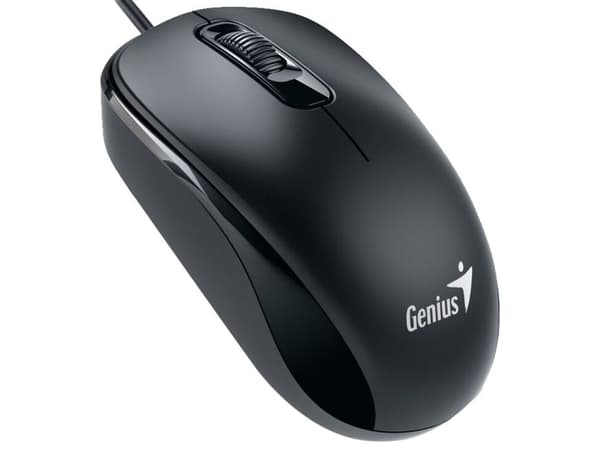 Genius Computer Technology DX-110, Molempikätinen, Optinen, USB A-tyyppi, 1000 DPI, Musta