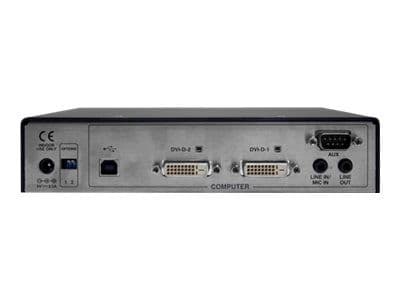 AdderLink INFINITY dual 2112T - Video/lyd/USB/seriellutvider - 1U