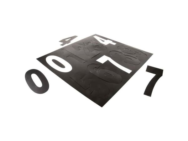 Deko Light 930807 husnummerskylt EEK G (A - G) 100 mm svart