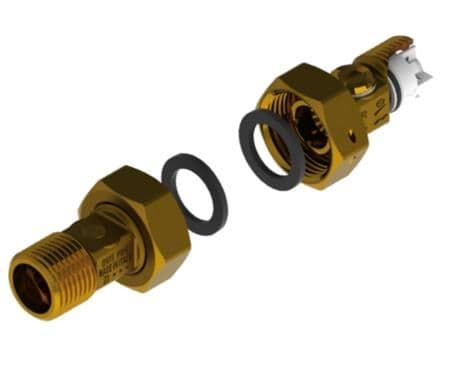 Vesimittarin läpivientisarja - CW724R 0,1% 1/2'' Nippeli