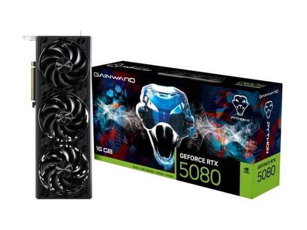 Gainward GeForce RTX 5080 Python III DLSS 4, 3 x DisplayPort, 1 x HDMI 2.1