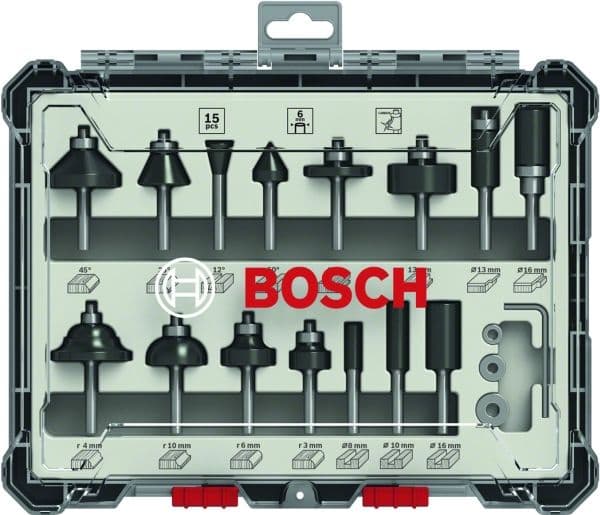 Bosch CUTTERS SET HM 6MM 15 stycken