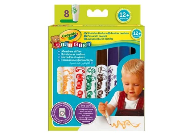 Goliath 256255 Crayola Mini Kids 8 First Felt Tip Pens