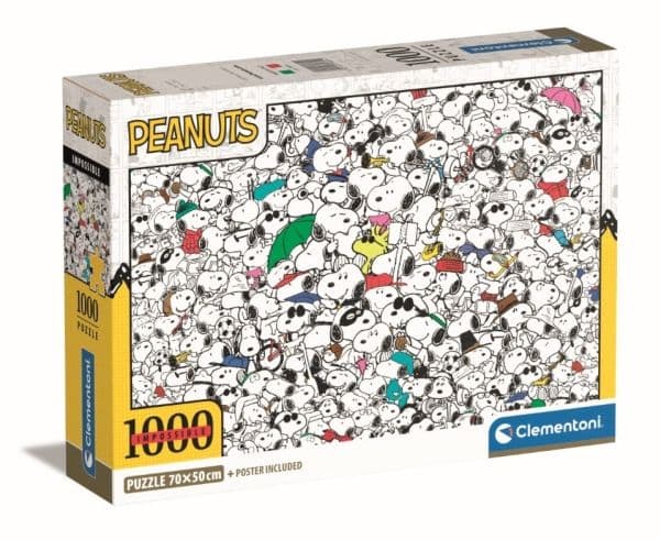 Clementoni Impulse: Puslespill IMPOSSIBLE PEANUTS (Reddikene), 1000 brikker