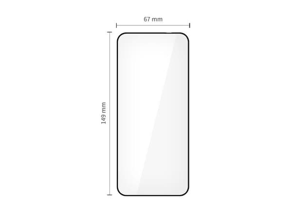 Tech-Protect härdat glas Fit+ för Motorola Edge 50 Neo / 60 Neo Black [2-pack]
