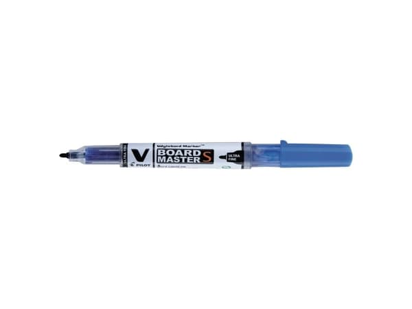 Whiteboardpenna, PILOT BeGreen V-Board Master S, ultrafin, 0,8 mm, blå