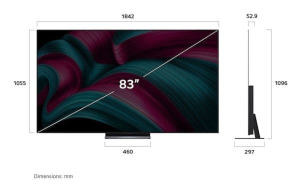OLED83C57LA 4K OLED evo Smart TV