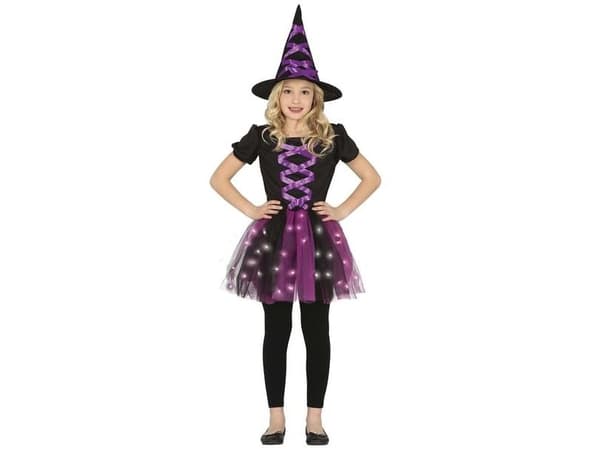 Hekse kostume med lys