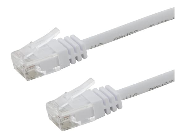 U/UTP Cat6 patchkabel AWG28 0,5 m vit LSZH