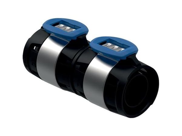 Geberit FlowFit kobling 40 mm, sort PPSU