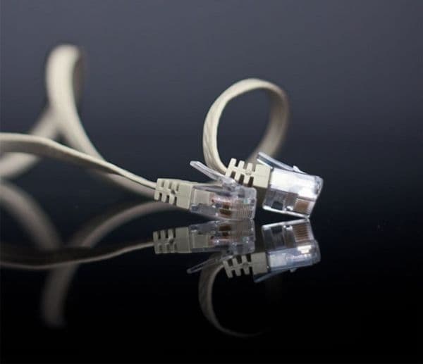 shiverpeaks Patchkabel UTP Cat.6 Slim-Line grå 1,0 m