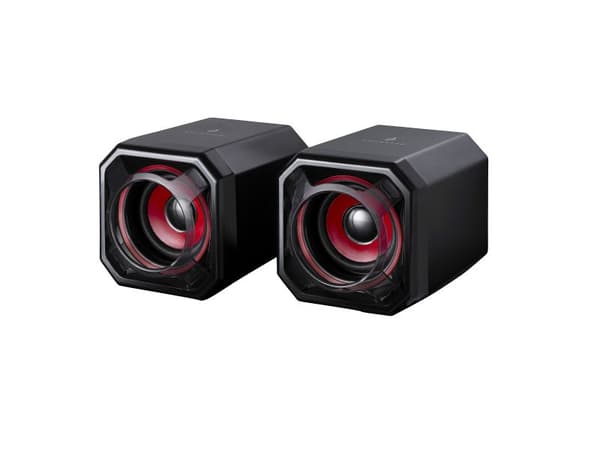 Surefire Gaming Gator Eye 2.0 - kaiuttimet - USB - musta/punainen