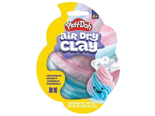 Play-Doh Air Dry Clay formet pose Cotton Candy