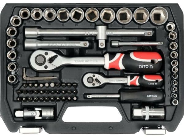 YATO SET OF KEYS 1/4" / 1/2" 72 elements.