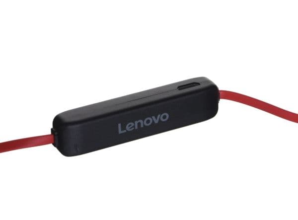 Lenovo HE01 hörlurar, röda