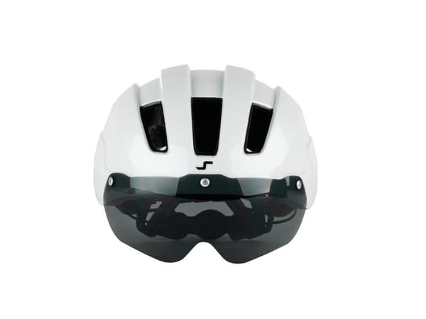 Skateflash SkateFlash Atomic White sykkelhjelm