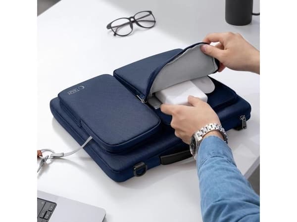 Tech-Protect Defender laptopväska 15–16" – blå