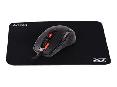 A4Tech X7 Gaming Combo X-7120 - Mus - optisk - 7 knapper - kablet - USB - svart