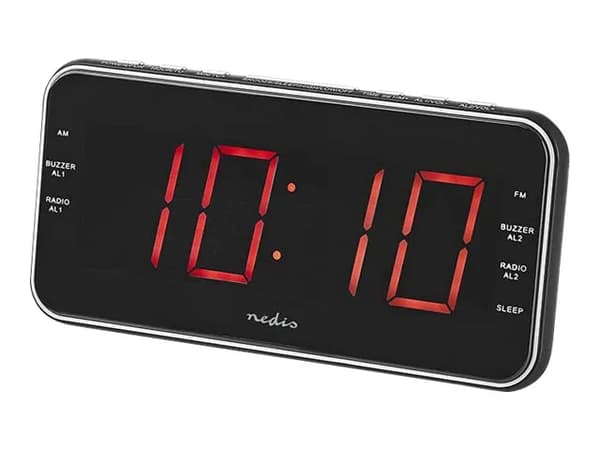 Nedis CLAR004BK - Klockradio - svart