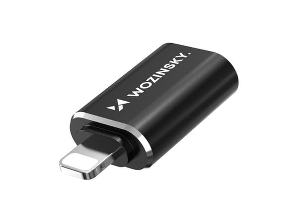 Wozinsky USB-adapter WALA-01 USB-A - Lightning Black (5907769378959)