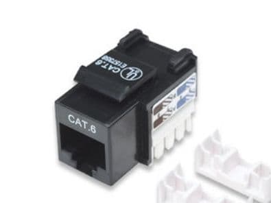 Intellinet 210720, Flat, Sort, RJ-45, Hunkjønn, 22/26, Cat6