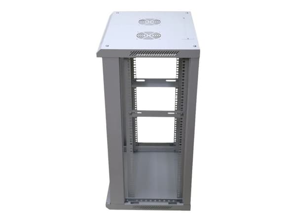 Extralink - Rack skåp - 600x600 mm - väggmontering - grå - 18U - 19"