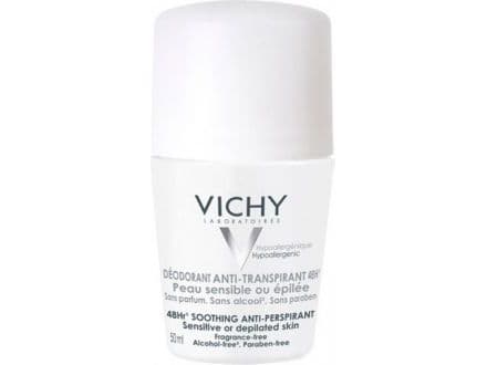Vichy Deo Antiperspirant 48H Roll On White Cap - Dame - 50 ml