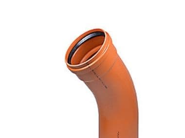PVC taivutus 45° 315mm - Wavin
