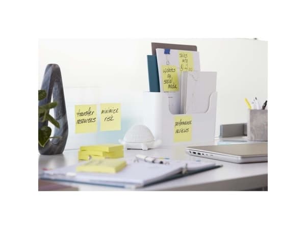 Sticky notes, Post-it Super Sticky Notes, BxL: 76 x 76 mm, gul, pack med 12 st