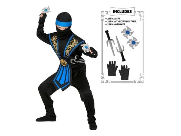 Sininen ninja-asu