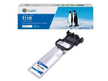 G&G NP-E-T11D2C(PG), Cyan, 60 ml, 1 stykker, 5000 sider, Enkeltpakke
