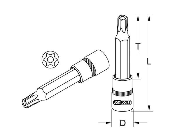 KS-työkalut KS TOOLS 9184001 Hylsyavaimet