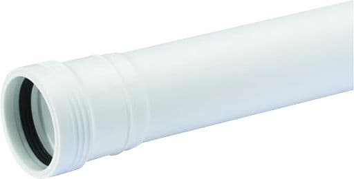 Wafix PP afløbsrør med muffe 50 x 500 mm hvid