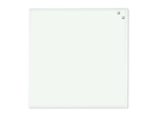 Magnetisk glastavle 45 x 45 cm hvid