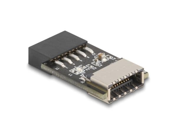 Delock USB 2.0 -sovittimen pylväsliitäntä sisäiseen USB Type-E Key A -liitäntään