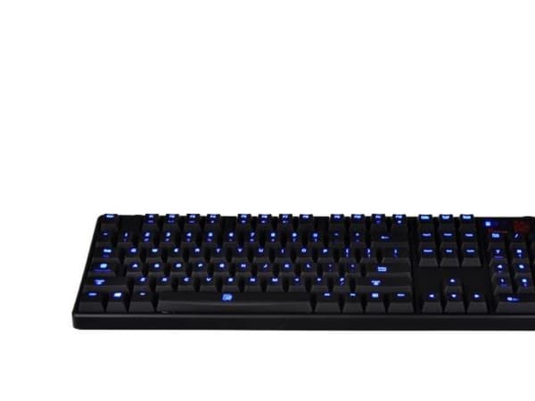 Thermaltake POSEIDON Z, USB, QWERTY, PC/server, Sort, Blå, Monoton