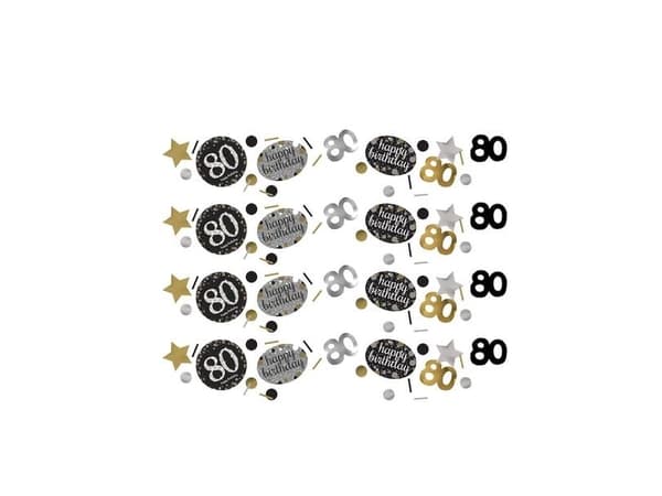 Konfetti 80 vuotta Sparkling