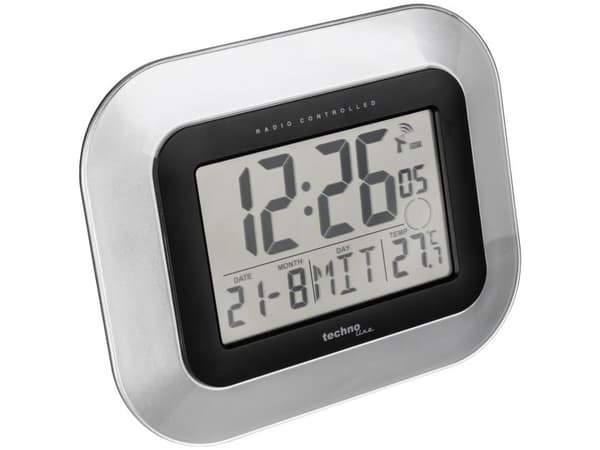 Technoline WS8005, Digital väckarklocka, Silver, AA, 1,5 V, 226 mm, 180 mm