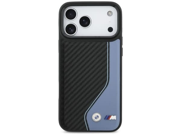 BMW M Carbon Logo MagSafe Case for iPhone 17 Pro Max - Blue