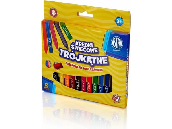 Astra vaxkritor triangulära 12 färger