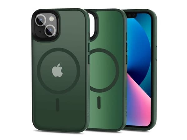 Tech-Protect MagMat MagSafe iPhone 13 Case - Matte Green