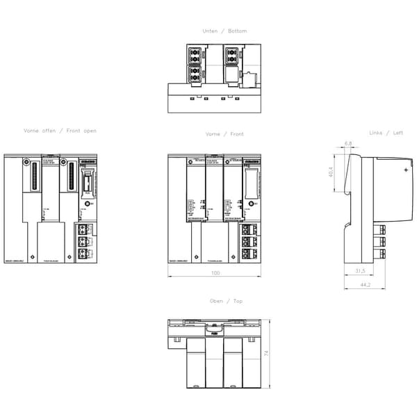 Siemens 6GK5201-3BH00-2BD2, Administrerad
