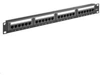 MicroConnect - Patch-panel - CAT 6 - UTP - RJ-45 X 24 - svart - 19"