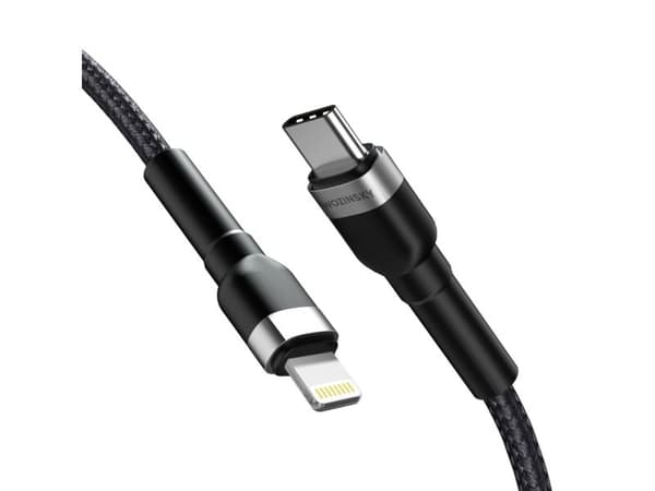 Wozinsky USB-C - Lightning 2 m USB-kaapeli Musta (5907769308765)