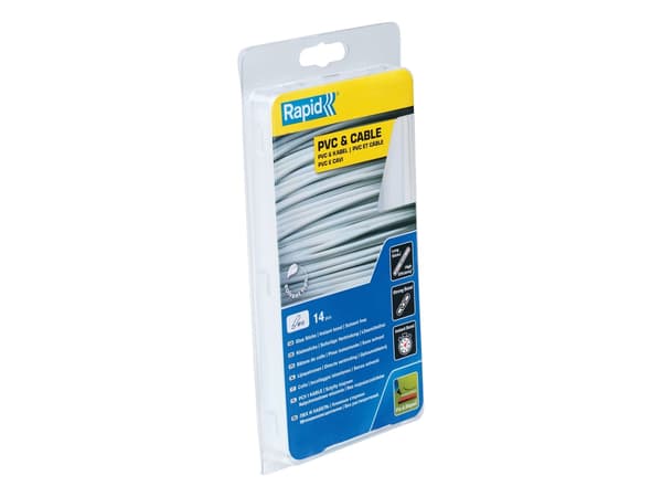 pvc- ja kaapeliliima rapid 12 mm 14kpl.