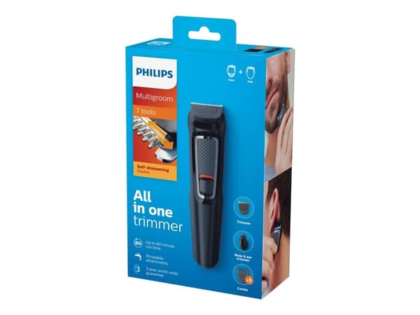 Philips Multigroom 3000 Series MG3720 - Trimmer - trådløs